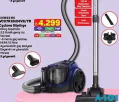 SAMSUNG CYCLONE TOZ TORBASIZ SÜPÜRGE